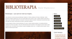 Desktop Screenshot of biblioterapia.info